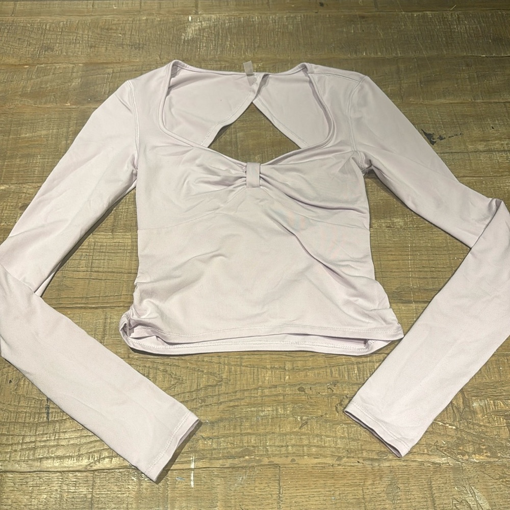 NWOT fp movement light purple long sleeve layer